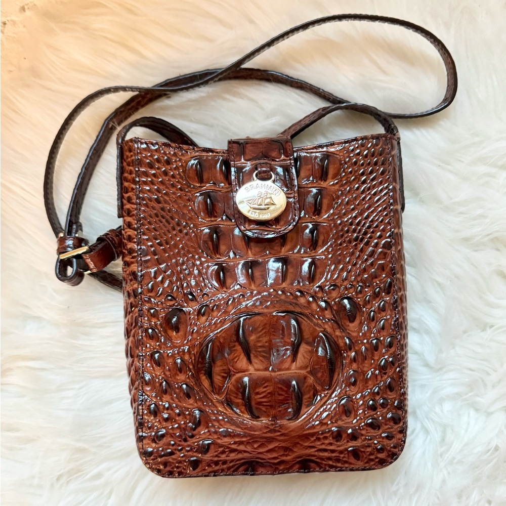 Brahmin Marley Pecan Melbourne Crossbody Bag